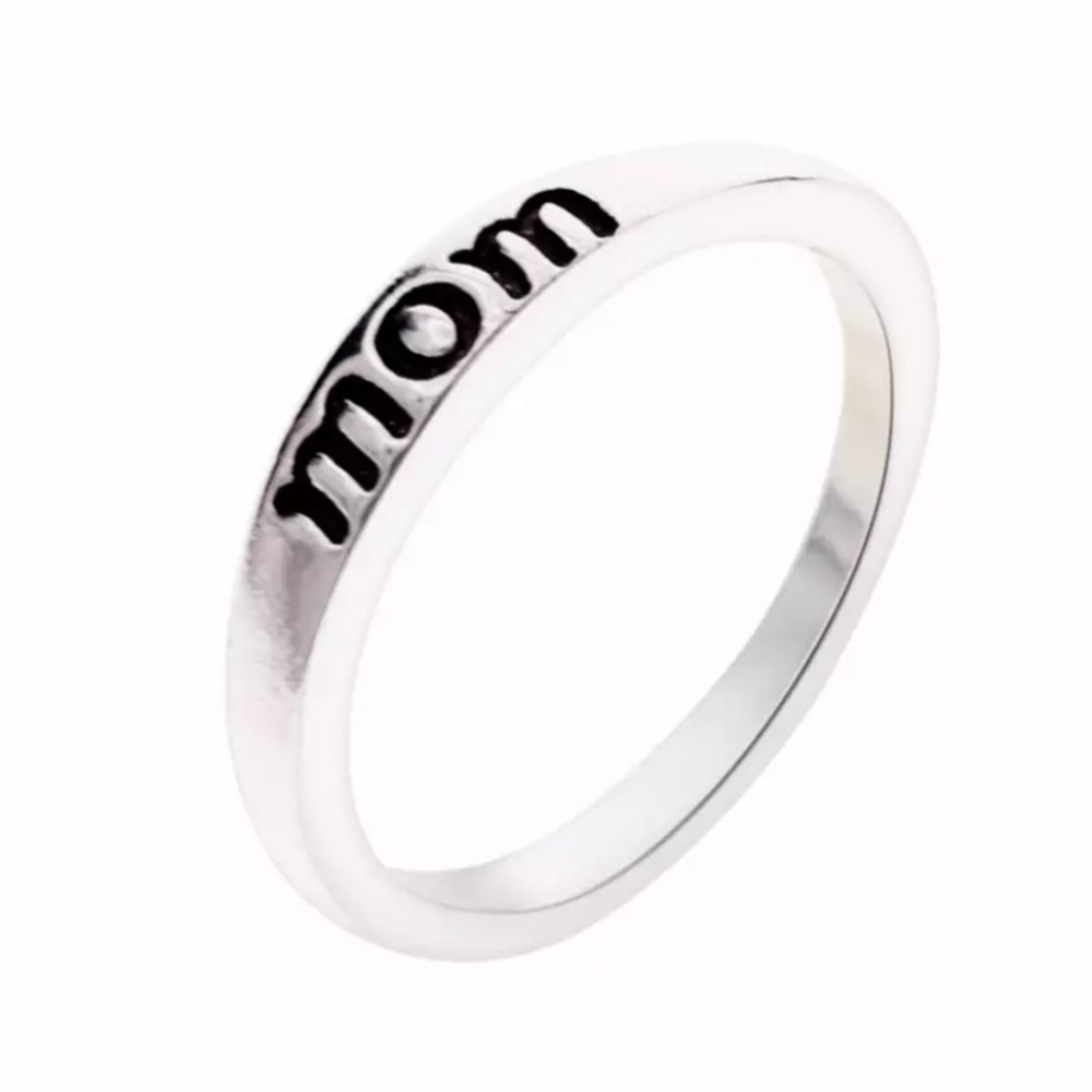 NEW MOM Vintage Anti-allergy Silver Ring - Picture 5 of 5